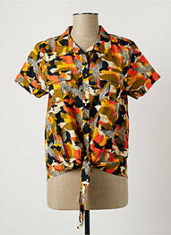Chemisier manches courtes manches courtes orange SMASH WEAR femme