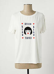 T-shirt blanc I.CODE (By IKKS) pour femme seconde vue