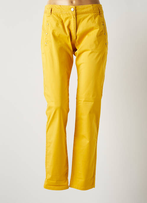 Pantalon droit jaune MADO ET LES AUTRES pour femme