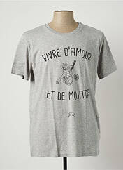 T-shirt gris LE FABULEUX SHAMAN pour homme seconde vue
