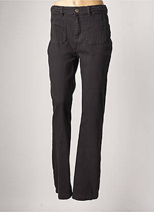 Pantalon droit stretch taille normale noir MORGAN femme
