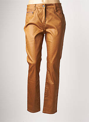 Pantalon slim taille haute taille haute marron DIANE LAURY femme