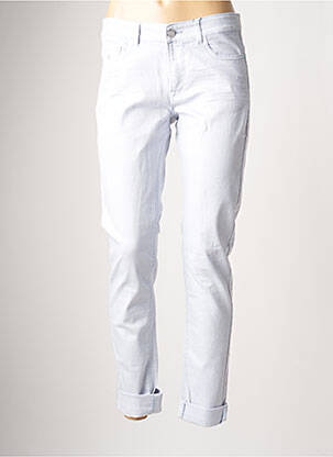 Jeans coupe slim slim taille basse bleu CKS femme