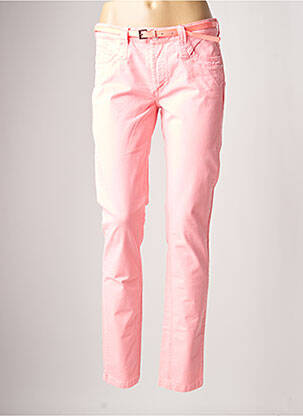 Jeans coupe slim slim taille basse rose CKS femme