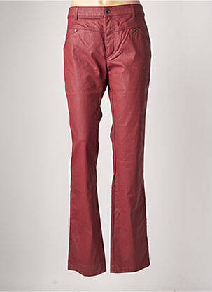 Pantalon droit rouge ONE STEP pour femme