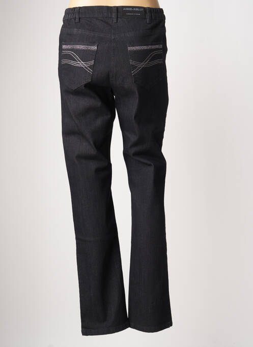Jeans coupe slim noir ANNE KELLY pour femme
