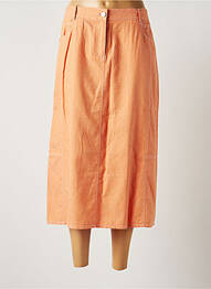 Jupe mi-longue taille normale orange DIANE LAURY femme