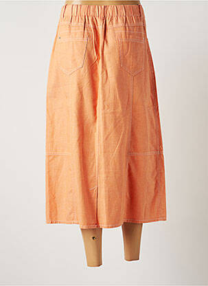 Jupe mi-longue taille normale orange DIANE LAURY femme