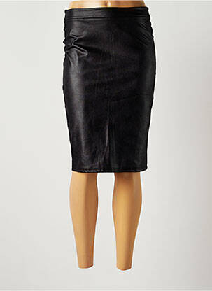 Jupe mi-longue stretch noir FIFILLES femme
