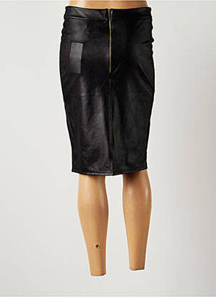 Jupe mi-longue stretch noir FIFILLES femme