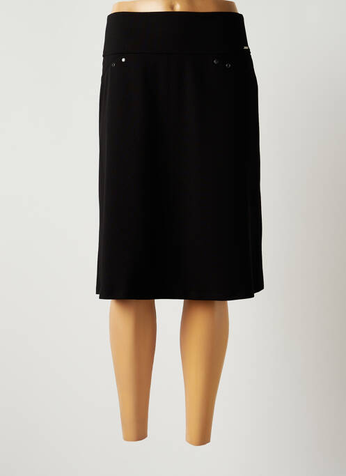 Jupe mi-longue stretch noir DIANE LAURY femme
