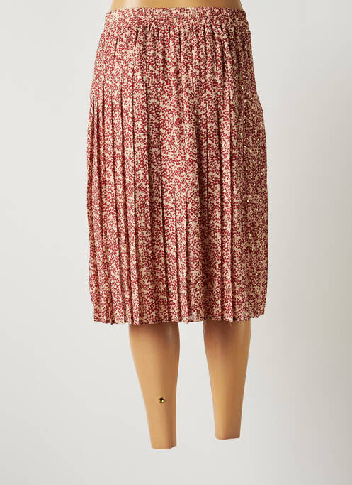 Jupe mi-longue rouge CHERRY PARIS femme