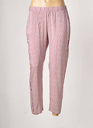 Pantalon droit taille élastique taille normale violet WMN femme