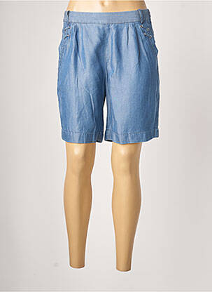 Bermuda taille haute taille haute bleu DIANE LAURY femme