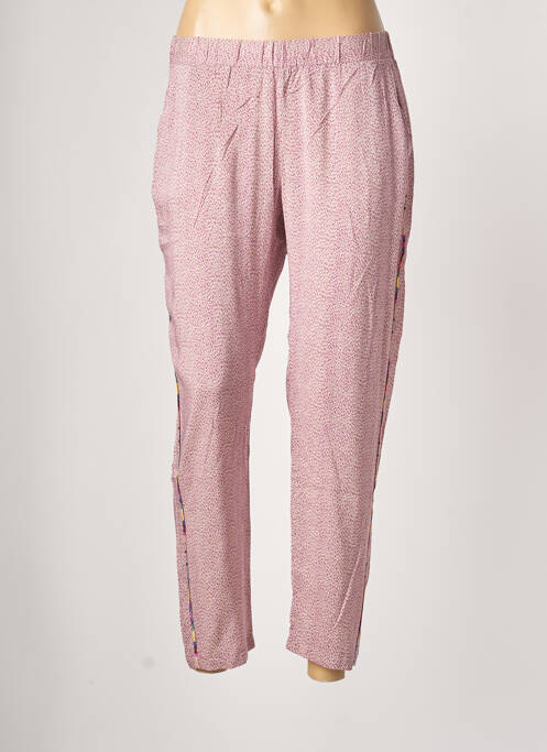 Pantalon droit taille élastique taille normale violet WMN femme