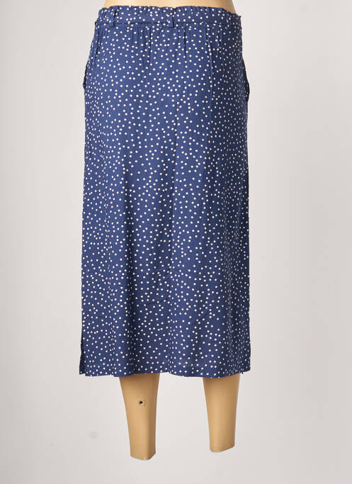 Jupe mi-longue bleu C'EST BEAU LA VIE pour femme