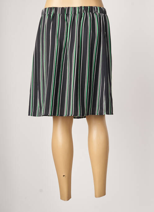 Jupe mi-longue noir SMASHED LEMON pour femme