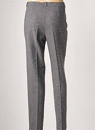 Pantalon droit fermeture zippée sous rabat boutonné taille normale gris ANNE KELLY femme