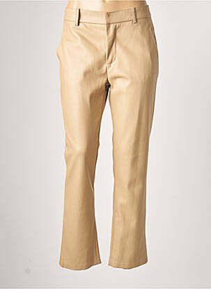 Pantalon chino taille normale taille normale beige GEISHA femme