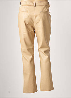Pantalon chino taille normale taille normale beige GEISHA femme
