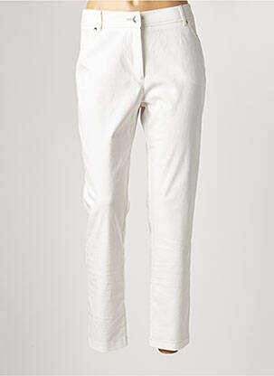 Pantalon slim blanc ANNE KELLY pour femme