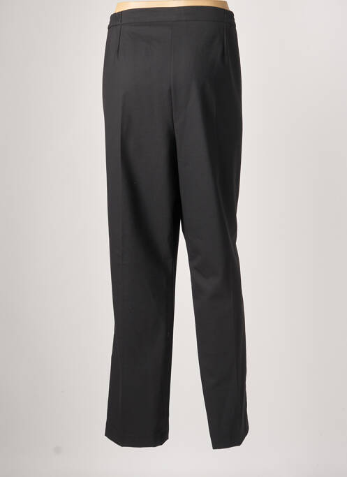 Pantalon droit fermeture zippée sous rabat boutonné taille normale noir DIANE LAURY femme