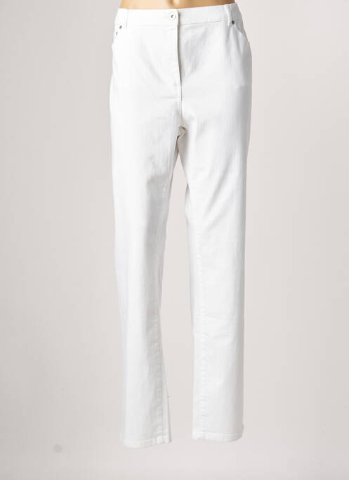 Pantalon droit blanc ANNE KELLY pour femme