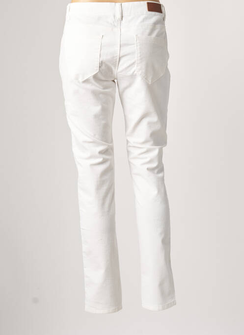 Pantalon slim blanc C'EST BEAU LA VIE pour femme