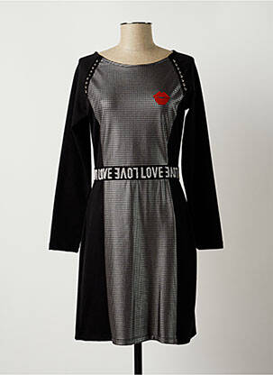 Robe mi-longue manches longues manches longues gris ROSALITA MC GEE femme