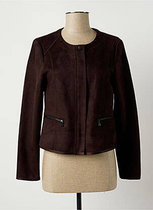 Veste casual col rond marron GERRY WEBER femme
