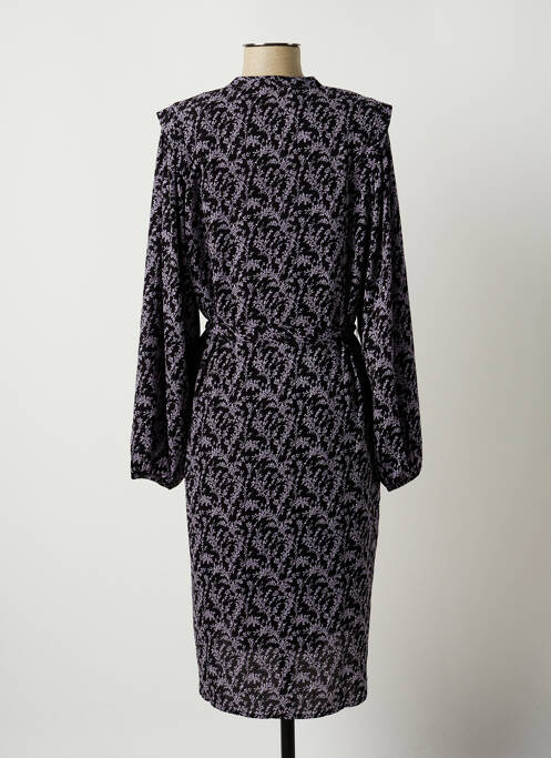 Robe mi-longue noir GEISHA pour femme