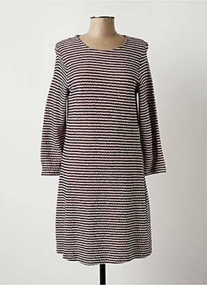 Robe mi-longue manches longues manches longues bleu LE CABESTAN femme