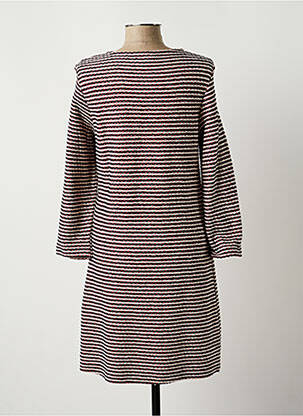 Robe mi-longue manches longues manches longues bleu LE CABESTAN femme