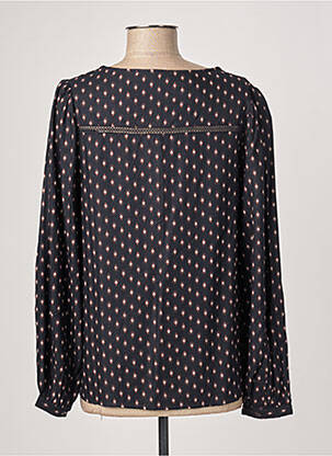 Blouse imprimé fantaisie manches longues noir C'EST BEAU LA VIE femme