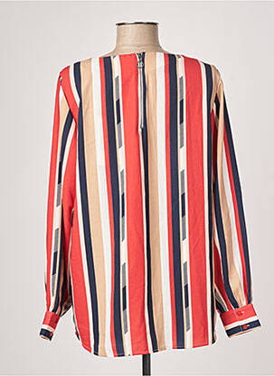 Blouse poignets boutonnés avec fente manches longues orange FRANSA femme