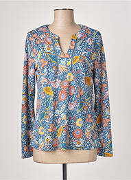 Top stretch manches longues bleu DIANE LAURY femme