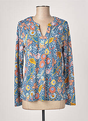 Top stretch manches longues bleu DIANE LAURY femme