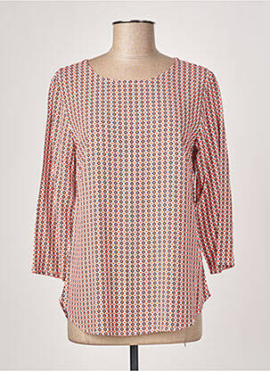 Blouse imprimé fantaisie manches longues rose FRANSA femme
