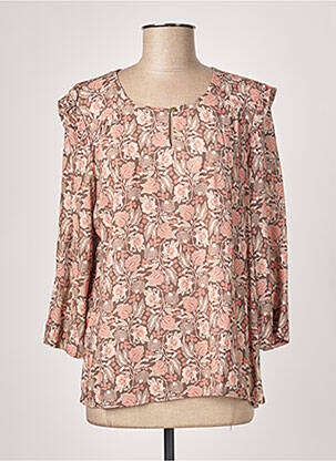 Blouse imprimé fantaisie manches longues vert DIANE LAURY femme
