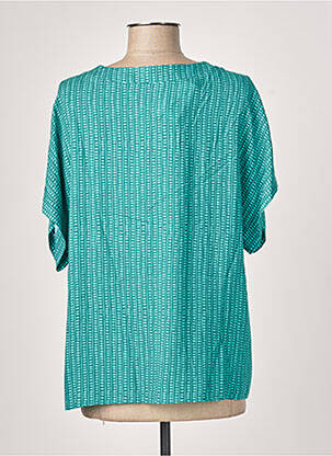 Blouse imprimé fleurs manches courtes vert GEISHA femme