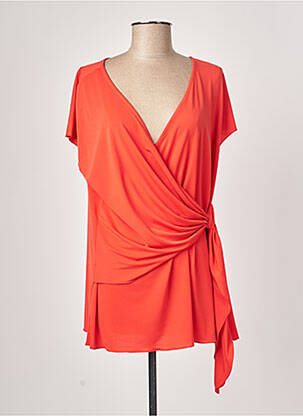 Top stretch manches courtes orange SPG WOMAN femme