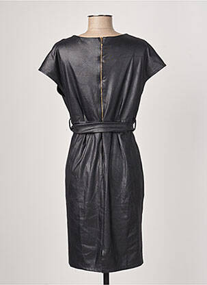 Robe mi-longue manches courtes manches courtes noir FIFILLES femme