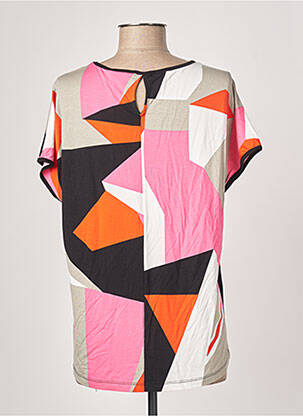 T-shirt stretch manches courtes rose FRANSA femme