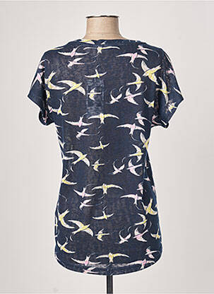 T-shirt stretch manches courtes bleu FRANSA femme