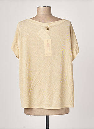 T-shirt stretch manches courtes beige PAKO LITTO femme