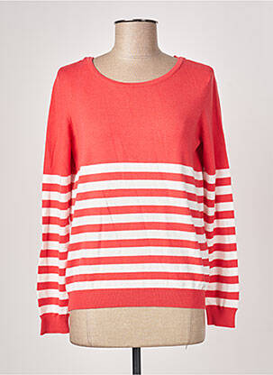 Pull resserrée sur le bas manches longues rouge KATMAI femme
