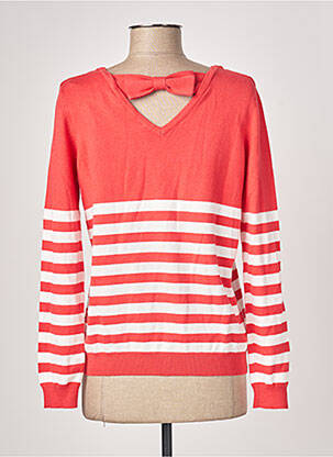 Pull resserrée sur le bas manches longues rouge KATMAI femme