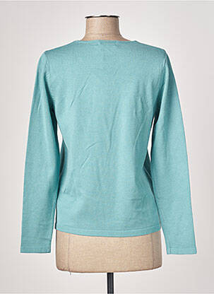 Pull coupe droite manches longues bleu TRIPODE femme