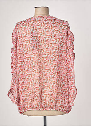 Blouse légère et transparente manches longues rose SCHOOL RAG femme