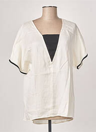 Blouse manches courtes manches courtes beige B.YOUNG femme
